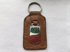 SCARCE C1950s-60s VINTAGE XMAS BUTLIN’S ENAMEL&LEATHER KEYRING
