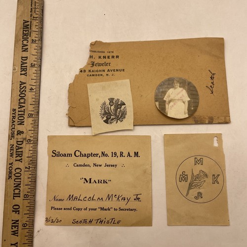 Antique 1930 scotch thistle - 1930,
