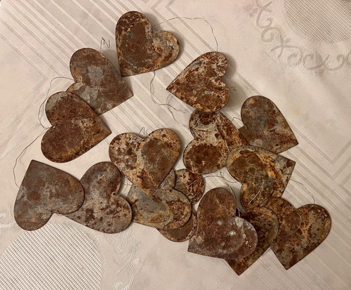 Handmade rustic heart - handmade, garland