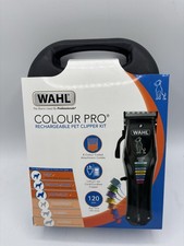 WAHL Colour Pro Pet Dog Clippers 3023587 Cord/Cordless 0.8-25mm VGC complete