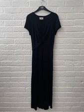 Hush Black Twist Front Midi