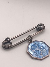 Vintage sterling silver enamel