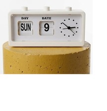 Flip Desk Clock Novelty Button
