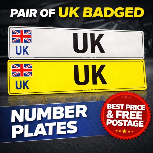 Badged number plates - uk,