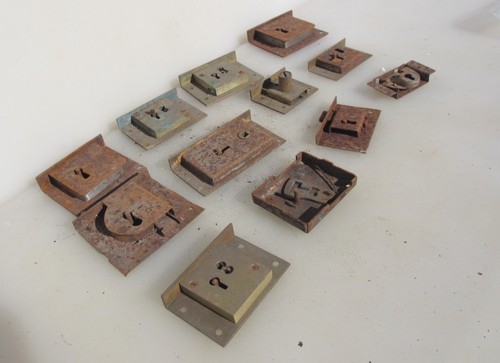 Antique brass cabinet lever - antique,
