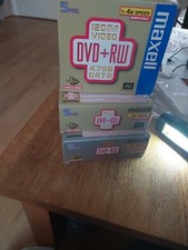 5 Pcs Maxell DVD+RW 4.7GB Data