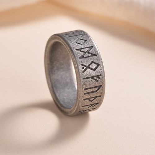 Retro viking rune ring mens - retro,