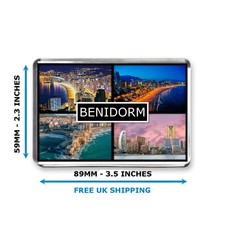 Benidorm - Jumbo Fridge Magnet - Exclusively By Mashed Designs