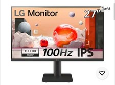 LG 27MS550 27" LCD IPS MONITOR FULL HD 1080P 250 cd/m² 1000:1 5MS 100Hz HDMI. 