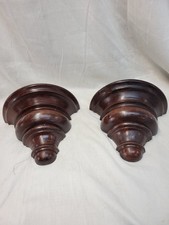 Pair of Solid Mahogany Corbels / Brackets