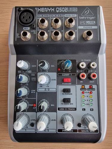 Behringer xenyx q502 usb mixer - behringer,