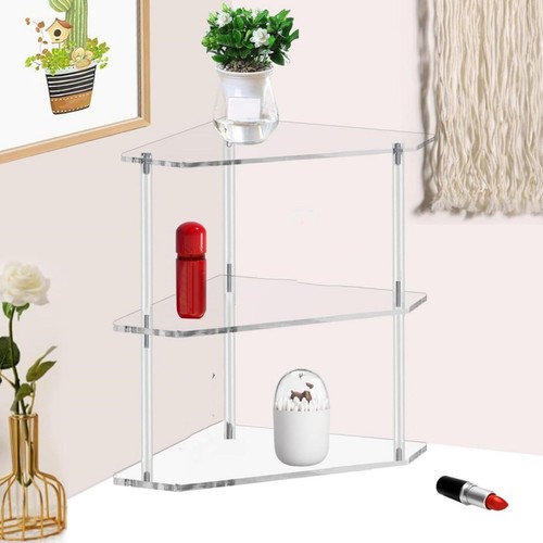 Acrylic corner side table - acrylic,