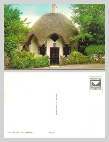 Vintage postcard umbrella - postcard,