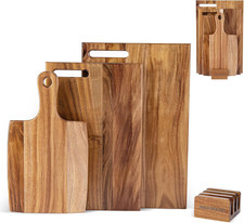 Acacia Wood Chopping Board Set