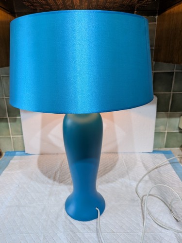 Modern table lamp blue teal - lamp, blue/teal