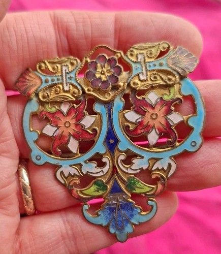 Victorian art nouveau enamel - victorian,