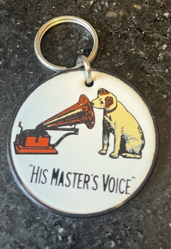 Hmv nipper keyring - hmv,