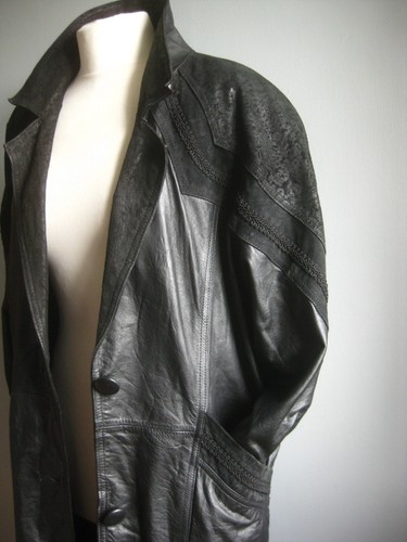 Vintage long leather coat 10 - 8,