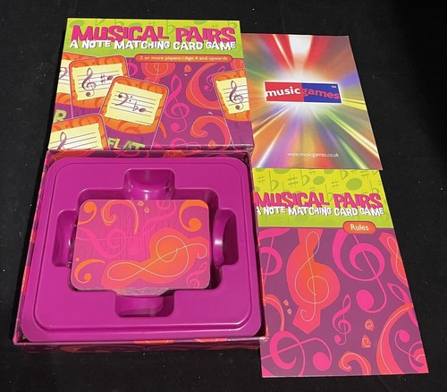 Musical pairs card game hard - pairs,