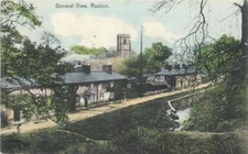 Ruabon Wales General View OLD