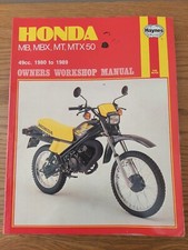 HAYNES MANUAL FOR HONDA MB50 MBX50 MT50 MTX50. 1980 TO 1988 Classic 2 Stroke 46