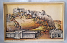 Antique Ivorex Osborne Plaque Edinburgh Castle & National Gallery