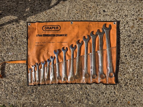 Draper combination spanner set - combination,