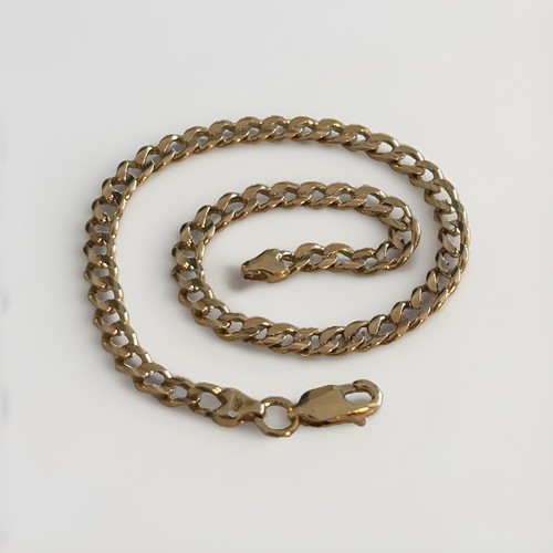 9ct curb chain - 9ct, fully