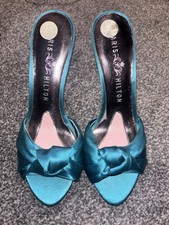 Paris Hilton Size 5 Teal Satin