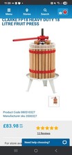 Clarke 18l Fruit Press
