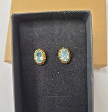14ct Rolled Gold & Aquamarine