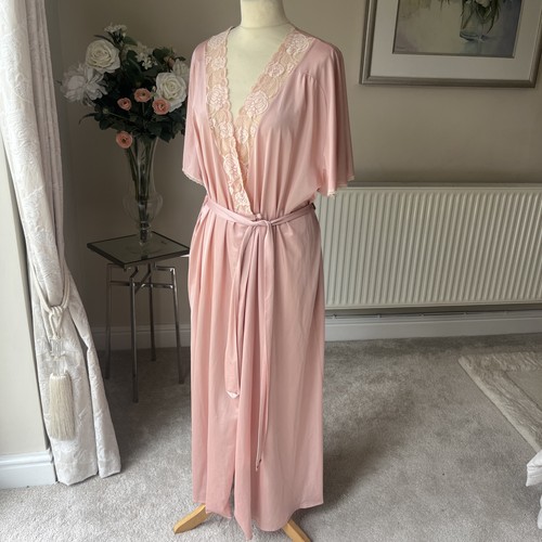 Vintage nightdress robe peach - vintage,