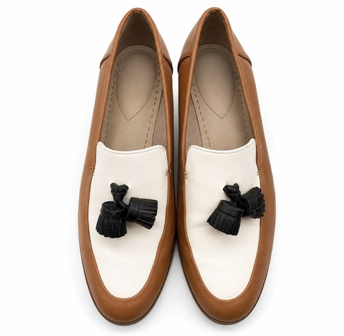 Vintage clarks brown - vintage, white
