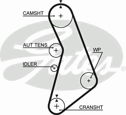 New gates timing belt cambelt - gates,