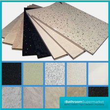 UPVC 2 Pack Bathroom Shower Wall Cladding Panels Waterproof Shower Panels