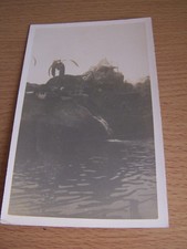 Monkey Island Felixstowe Vintage RP Postcard Kent Sept 1932 Fairground Ride