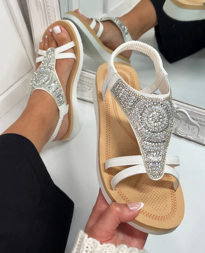 Womens diamante flatform - womens,