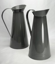 SHABBY CHIC COUNTRY Vintage style METAL JUG VASE FLOWER PITCHER WEDDING DECOR