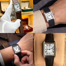 Genuine leather cowhide watch - genuine,