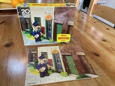 Vintage 1981 Falcon 20 Piece Postman Pat Wooden Jigsaw Puzzle BBC Old Puzzle