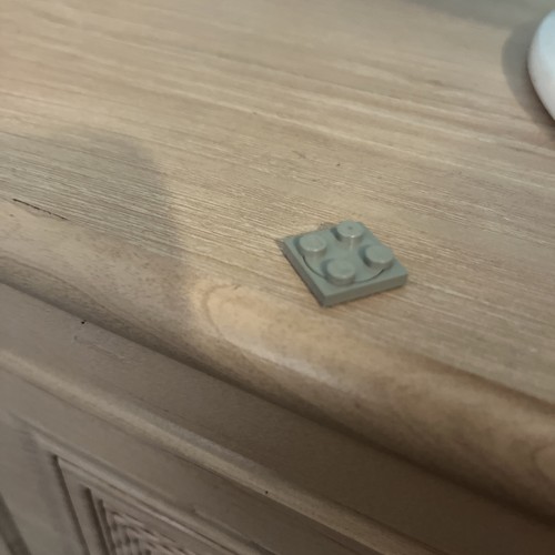 Vintage lego old grey - old, 2x2