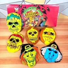 VTG 90s JME Monster Mob Freaky Phantoms Scary Skeleton Halloween Face Mask Mix