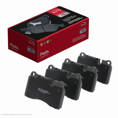 Apec front brake pad set - front,