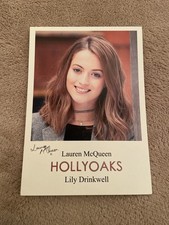 LAUREN MCQUEEN    (HOLLYOAKS) PRESIGNED CAST CARD