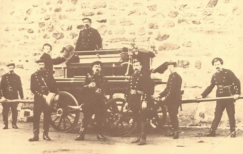 Fire brigade tandem - fire,