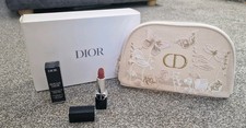 Christian Dior Makeup bag and Boxed Rouge Dior Velvet Nude Lipstick 1.5g
