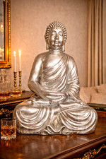 Buddha Statue Silver Elephant