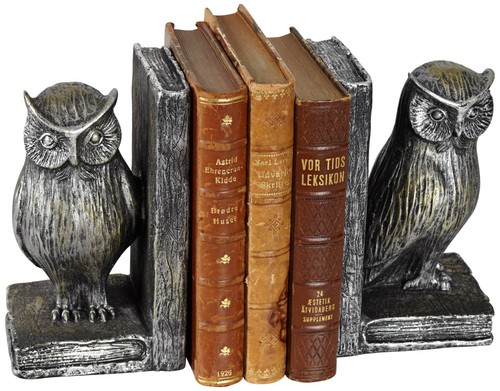Standing owl bookends - owl,