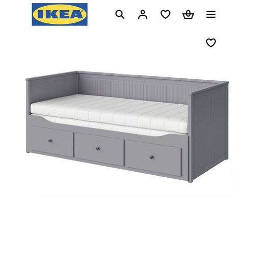 Ikea hemnes grey daybed - grey,