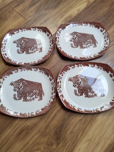 Beefeater bull cow plates - bull,